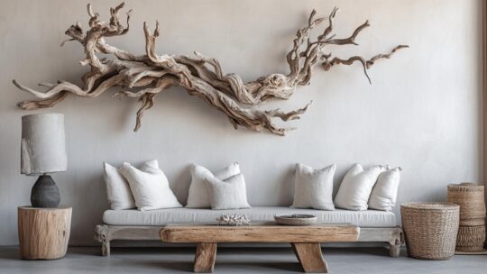 Comment utiliser le bois flotte en decoration pour creer une table basse unique